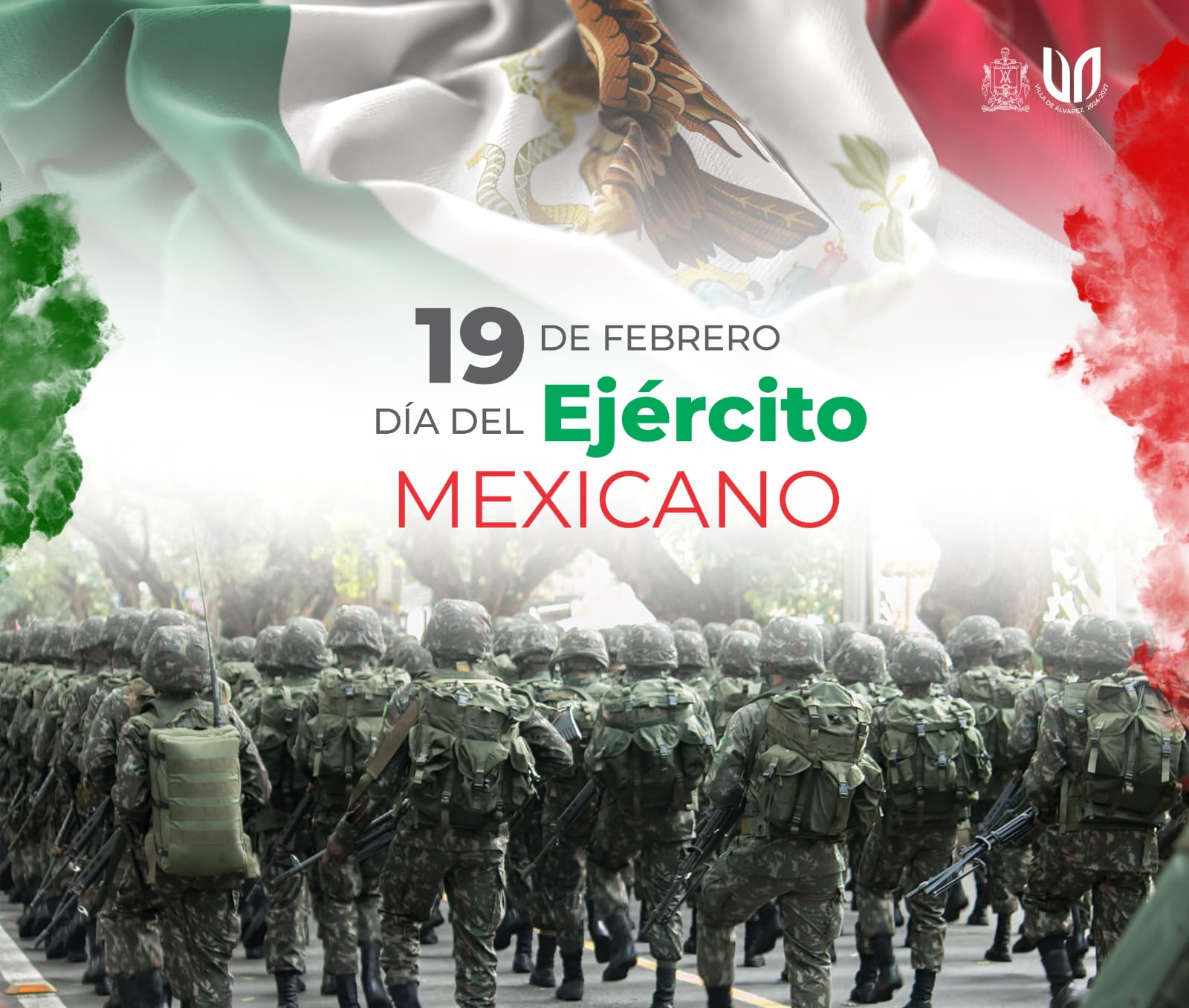 Hoy reconocemos la valentía, disciplina y compromiso de las mujeres y hombres que forman parte del Ejército Mexicano. Su labor es fundamental para garantizar la seguridad y paz de nuestro país.
¡Gracias por su servicio a la nación